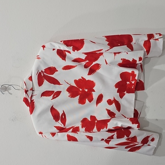 JM Studio Blazer, Red/White, size 12 feminine - Picture 6 of 15